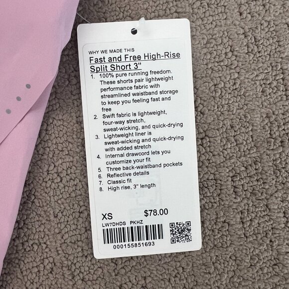 Lululemon | Fast and Free High-Rise Classic-Fit Split Short 3" - NWT 🤩 - Picture 9 of 10